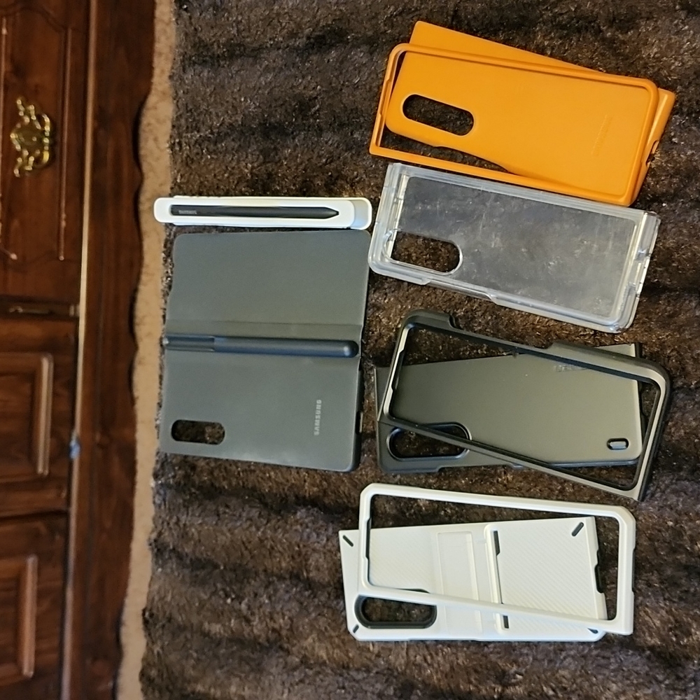 Bundle of assorted cases for Samsung Galaxy Z Fold3.